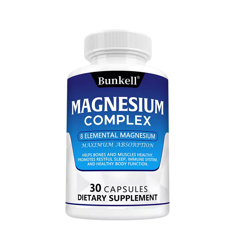 Magnesium Complex - Magnesium Glycinate, Magnesium Malate, Supports Muscle, Bone Health, Sleep Quality, Relieves Anxiety